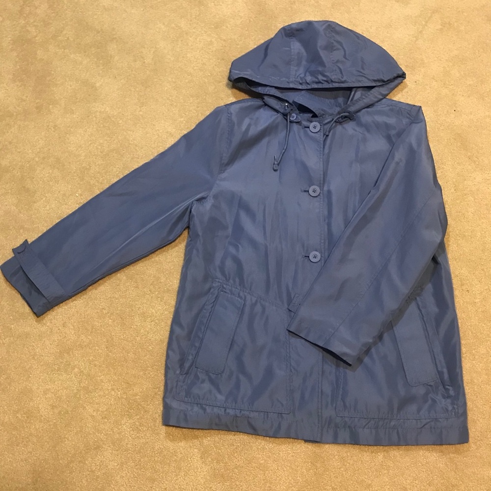 cute blue raincoat